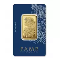  1oz Gold PAMP Lady Fortuna Minted Bar 99.99%