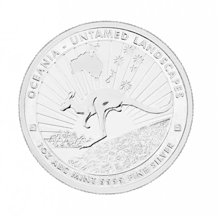 Untamed Landscapes The Kangaroo 1oz Silver Coin Silver - Capsulated